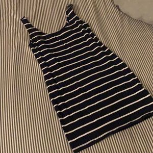 Navy Blue Stripped H&M Dress